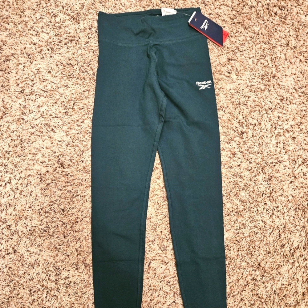 Reebok Green High-Waisted Leggings NWT